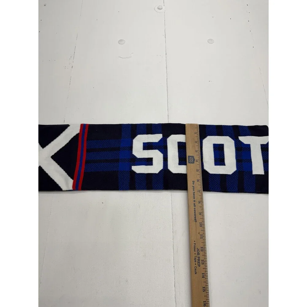 Scotland Supporter Scarf One Size Mens Blue Soccer Knit EUROSCARVES Flag Crest